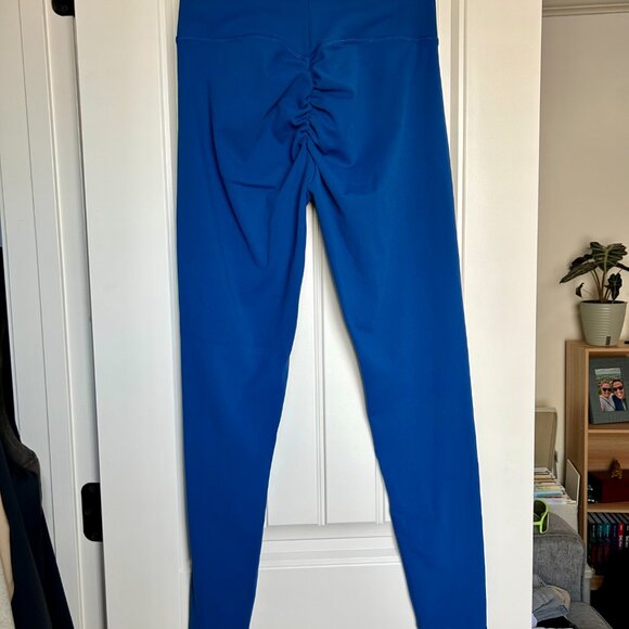 Curves & Combat Boots - Blue 'Naked' Leggings - Picture 3 of 7